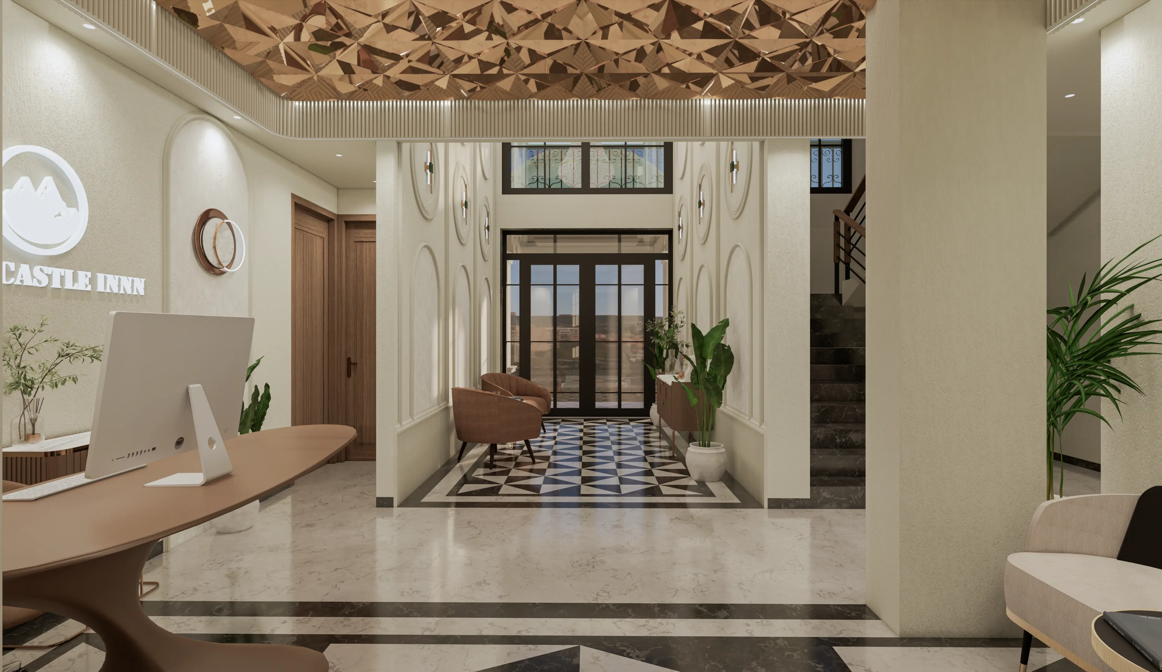 Double room for families and couples at Hills Castle Innn Bihar